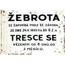 Ceduľa Žebrota Trece Se