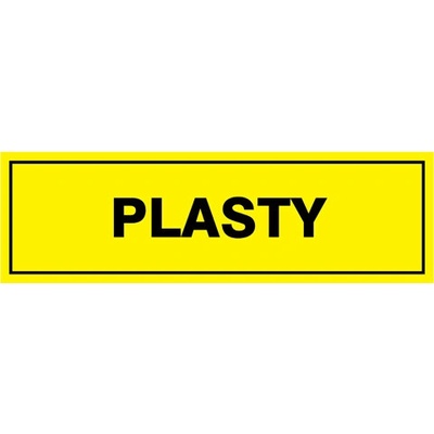 Značka PLASTY, samolepicí fólie, 290 × 85 mm BZ FW792