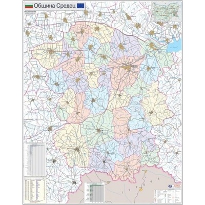 Mapmedia Карта на община Средец