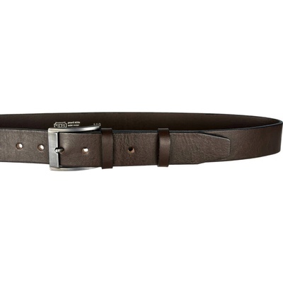 Penny Belts kožený opasek F7-40 tmavě hnědý