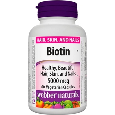Webber Naturals Biotin 5000 mcg [60 капсули]