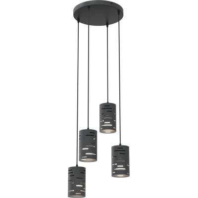 Пендел TANK 4xE27/15W/230V черен (EB0123)