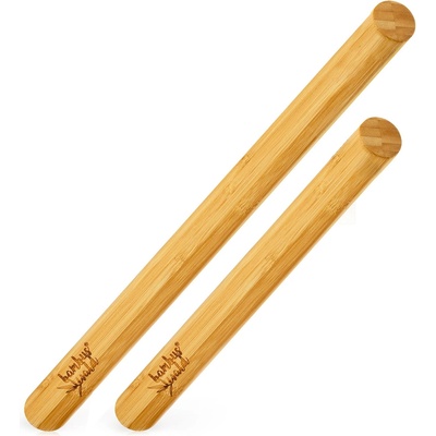 Klarstein Точилка за тесто, комплект 2 броя, 100 % бамбук, 30/40 х 3, 3 см. (Д × Ø), гладка повърхност, бамбук (BW-10187-001) (BW-10187-001)