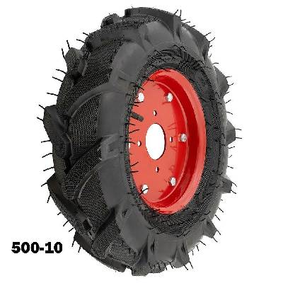 К-т външна и вътрешна гума с джанта 5x10, Elefant, за мотофреза / мотоблок (ET10554)