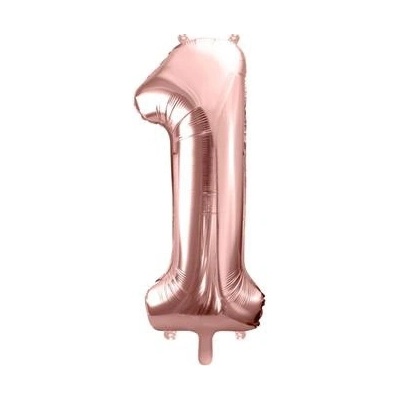 Foliová číslice rose gold 1 86 cm