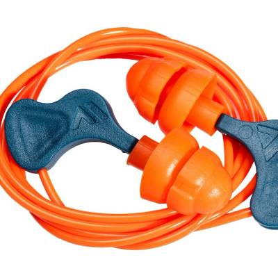 PORTWEST Zátky do uší EP23 Easy Fit TPR E-A-R Plugs se šňůrkou POR-EP23ORR Oranžová