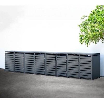 Westmann Kubus 8 8x240L 528x80x116 cm antracitová