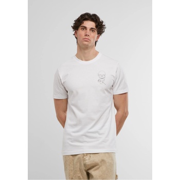 Mister Tee Тениска Skull One Line Tee white XXLUB-MT2694-00220 - Тъмносив, размер XL