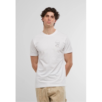Mister Tee Тениска Skull One Line Tee white XXLUB-MT2694-00220 - Тъмносив, размер XL