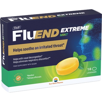 SWP FluEND EXTREME MINT pastilky na cmúľanie 16 ks