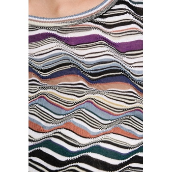 Missoni Пуловер с вълна Missoni в бяло от лека материя DS25WN06. BK01C0 (DS25WN06.BK01C0)
