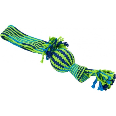 Kruuse Jorgen Hračka pes Buster Přetahovadlo s balonkem mod/zel 37 cm