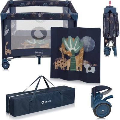 Lionelo detská ohrádka Bonnie 100 x 96 cm Blue Navy