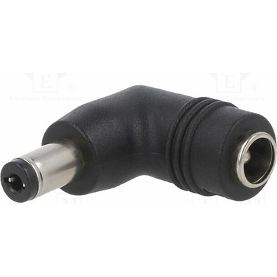 MEAN WELL DC PLUG-P1J-P1IR Adaptér; Výv: 5,5/2,1; Vidlice: úhlová; Vst: 5,5/2,1