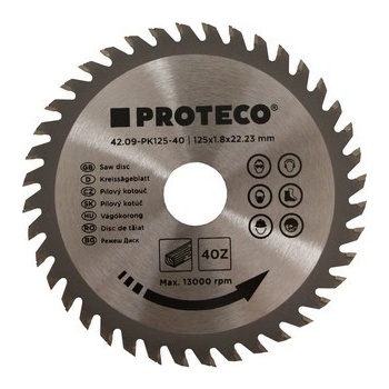 PROTECO pilový kotouč s SK plátky 125x1,8x22,2mm
