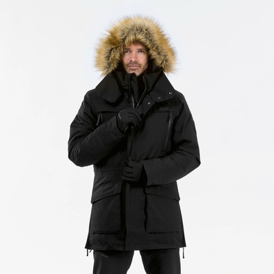 Quechua pánska turistická parka NH900 nepremokavá čierna