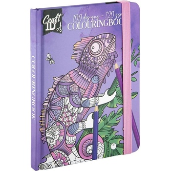 Craft ID Книжка за оцветяване - Хамелеон, 50 листа, лилава (5525100226)