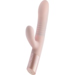 Blush Novelties Fraya - вибратор с клитор стимулатор и тласкаща функция - розов