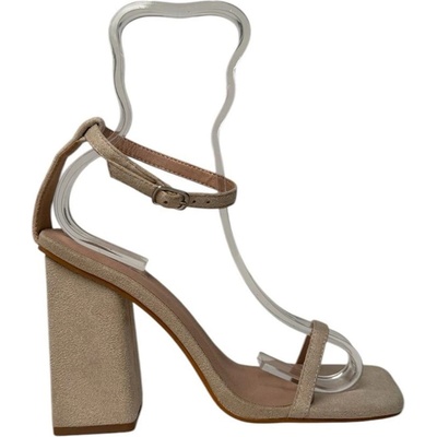 Chic Сандали Chic Women's Open Toe Block Heeled Sandal - Cream