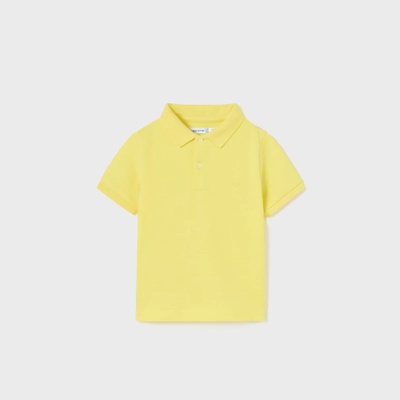MAYORAL Поло тениска с къс ръкав памук basic в лимонено жълто за бебе момче Майорал