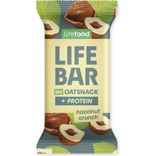 Lifefood Lifebar Oat Snack Proteín s lieskovými orieškami BIO 40 g