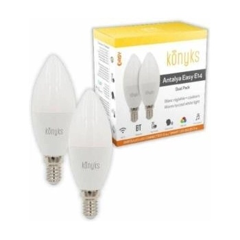 Konyks LED крушка за лампа тип свещ Konyks e14 Бял