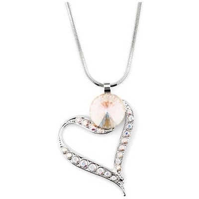 JSB Swarovski vykládané srdce s křišťálem vs-27026801 AB