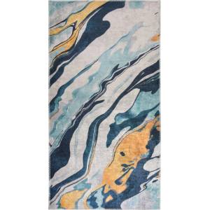 Vitaus Жълто-синя пътека подходяща за пране 80x200 cm Colors of Joy - Vitaus (KRN-6218-80x200)