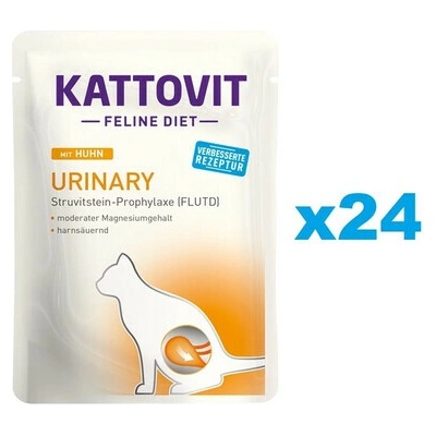 Kattovit Feline Diet Urinary s kuracím 24 x 85 g