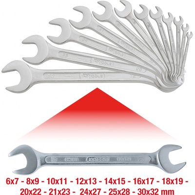 KS Tools Dvojitý-vidlicový klíč sada KST 517.0125