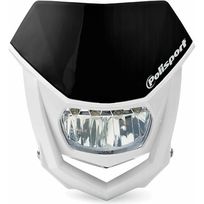 POLISPORT světlomet přední model HALO LED (žárovka LED stejnosměrný proud 12V) barva černá/bílá