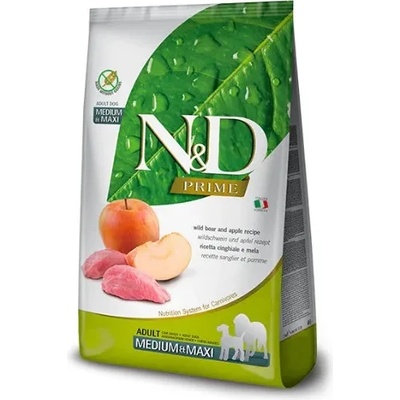 N&D Prime Adult Medium & Maxi Boar & Apple 2,5 kg