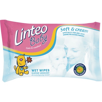 Linteo Baby Soft and Cream vlhčené ubrousky 72 ks – Hledejceny.cz