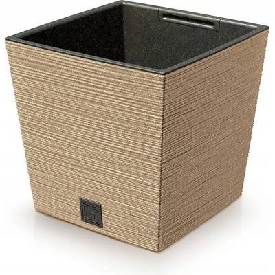 Prosperplast Květináč plast hnědý 29,5 x 29,5 x 29 cm