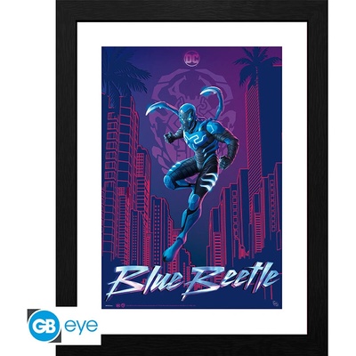 DC COMICS - Framed print "Blue Beetle movie poster", GBYDCO475