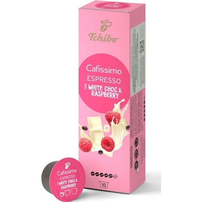 Tchibo Cafissimo Kapsle Flavoured Espresso Raspberry White Choc 10 ks