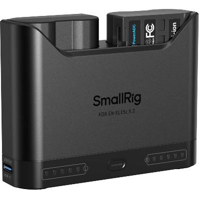 Комплект две батерии и зарядно SmallRig - Turbo, Nikon EN-EL15c (5486)