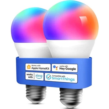 Meross MSL120HKKlT-EU -Smart Wi-Fi LED Bulb RGBWW 2 Pack Inteligentná LED žiarovka Wi-Fi