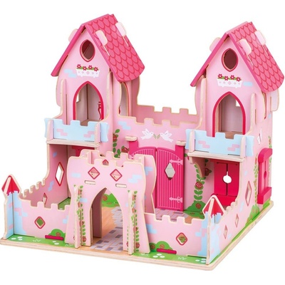 Bigjigs Toys Přenosný dřevěný domeček pro panenky