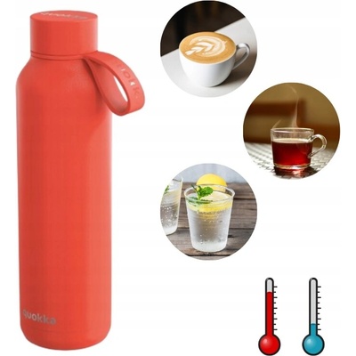 Quokka Termoska Solid 630 ml červená tmavá