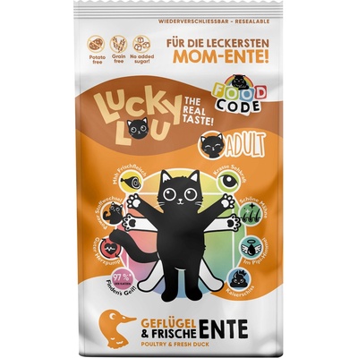 LUCKY LOU Food Code Adult Hydina a Kačka 750 g