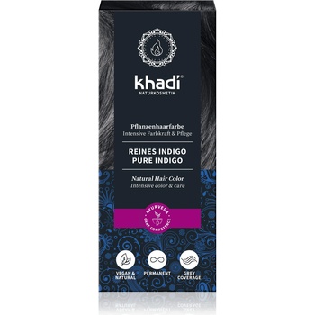 Khadi rastlinná farba na vlasy Čisté Indigo 100 g