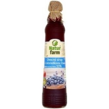 NaturFarm Sirup borůvka 33% 0,7 l