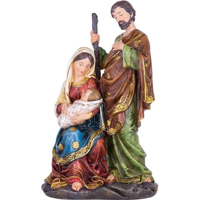 MagicHome Vánoční dekorace Svatá rodina polyresin 25 cm