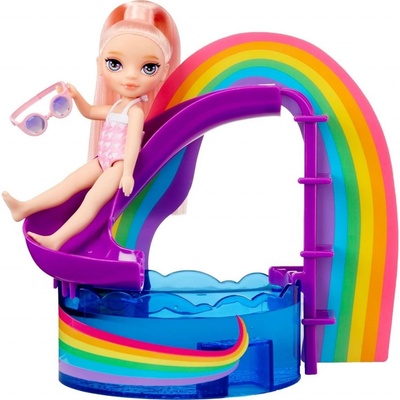 Rainbow MGA Entertainment High Little Den u bazénu s herní sadou Blush
