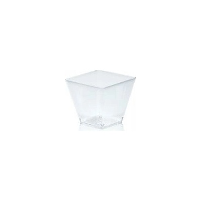 Finger food pohárik hranatý 60ml číry