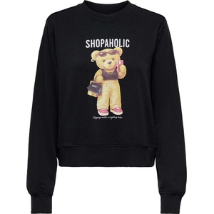 ONLY Блуза onlbila l/s bear o-neck rs ub swt