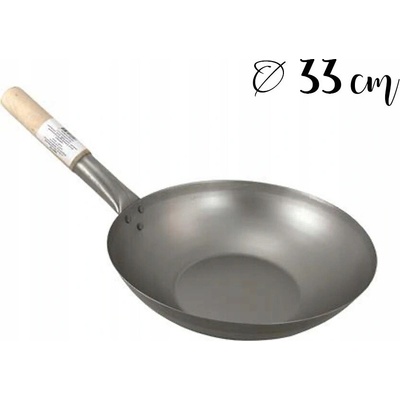 Wok ProOrient šedý 32 cm s neohřívajícími se rukojeťmi