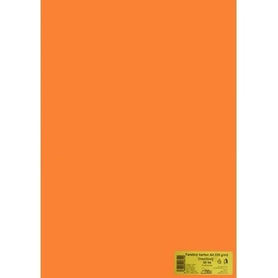 Kreslicí karton A4 225g 50ks oranžový
