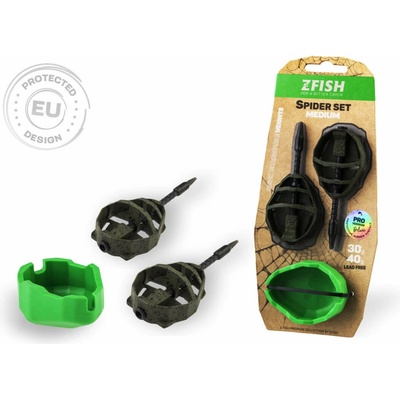 ZFISH Sada Method Feeder Spider Medium Set 40,50g + Formička